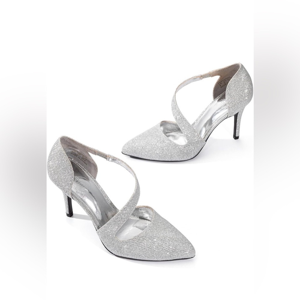 Elegant Silver Women's Heels